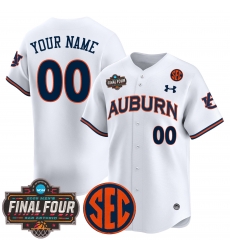 Men Women Youth Auburn Tigers 2025 Final Four Patch Vapor Baseball Custom Jersey All Stitched White Men Women Youth Auburn Tigers 2025 Final Four Patch Vapor Baseball Custom Jersey All Stitched White