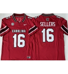 Men South Carolina Fighting Gamecocks  16 LaNorris Sellers Red 2026 F U S E  Stitched Jersey
