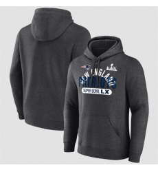 Men New England Patriots Heather Charcoal 2025 Super Bowl LX Game Plan Hoodie Men New England Patriots Heather Charcoal 2025 Super Bowl LX Game Plan Hoodie