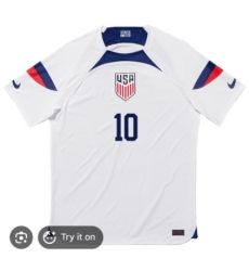 Men USA #10 White Soccer Jersey Christian Pulisic