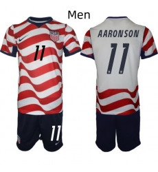 USA FIFA World Cup 2026 Soccer Red Home Jersey Brenden Aaronson #11 USA FIFA World Cup 2026 Soccer Red Home Jersey Brenden Aaronson #11