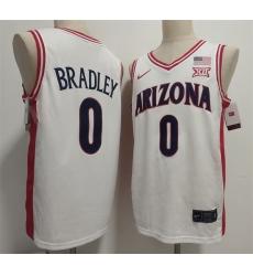 Men Arizona Wildcats  0 Jaden Bradley White Stitched Jersey