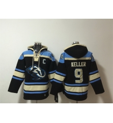 Men Utah Mammoth 9 Clayton Keller Black Blue Ageless Must Have Lace Up Pullover Hoodie Men Utah Mammoth 9 Clayton Keller Black Blue Ageless Must Have Lace Up Pullover Hoodie