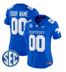 Custom Women Kentucky Wildcats Royal Vapor Limited Stitched Jersey