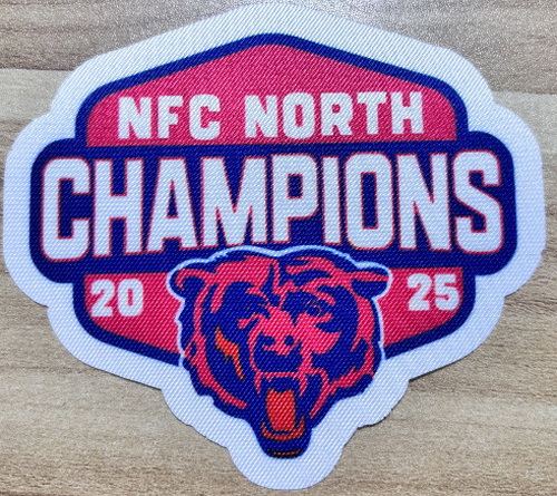 Chicago Bears 2025 AFC West Division Champions Patch II Biaog